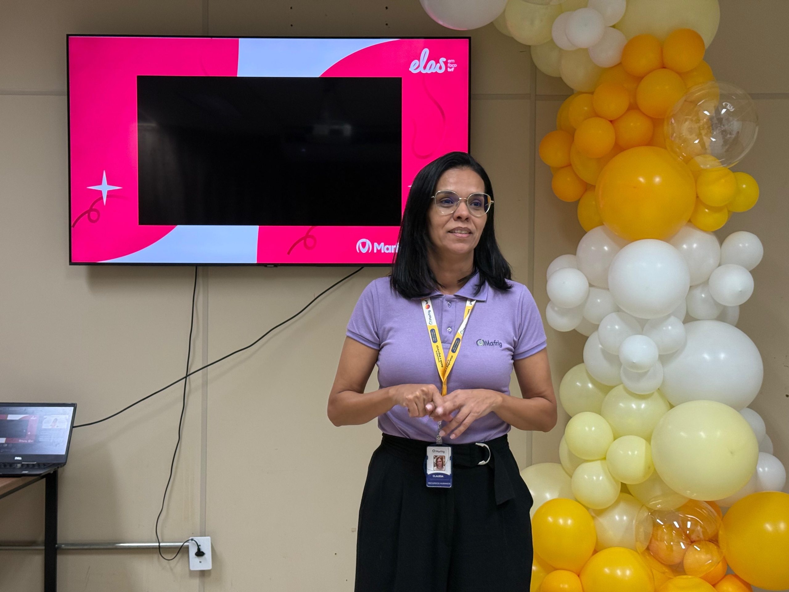 Cláudia Rodrigues, gerente de Recursos Humanos da Marfrig Várzea Grande.